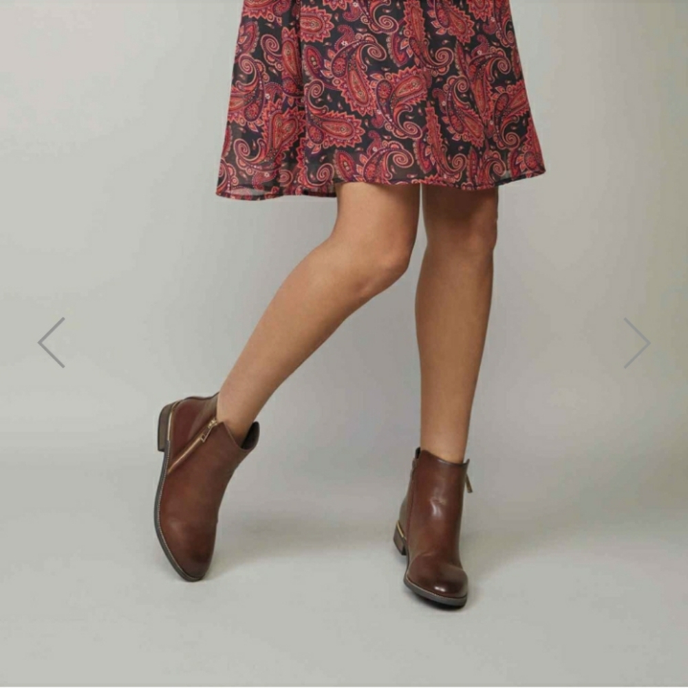 Studio 1886 Women Brown Leather Boots 10